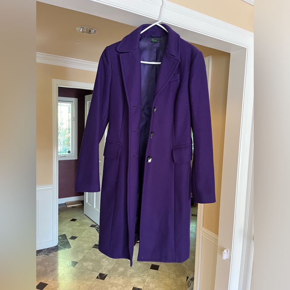 Benetton beautiful purple wool coat